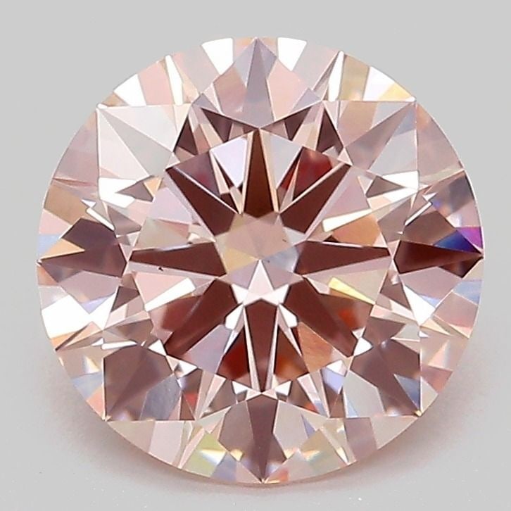 Ideal Loose Diamond - ROUND 2.55ct Fancy Pink VS1: Ideal Loose Diamond - ROUND 2.55ct Fancy Pink VS1 Source: This is a real non-mined Diamond that has been grown in a lab Shape: ROUND Carats: 2.55 Color: Fancy Pink Certification: IGI Video:
