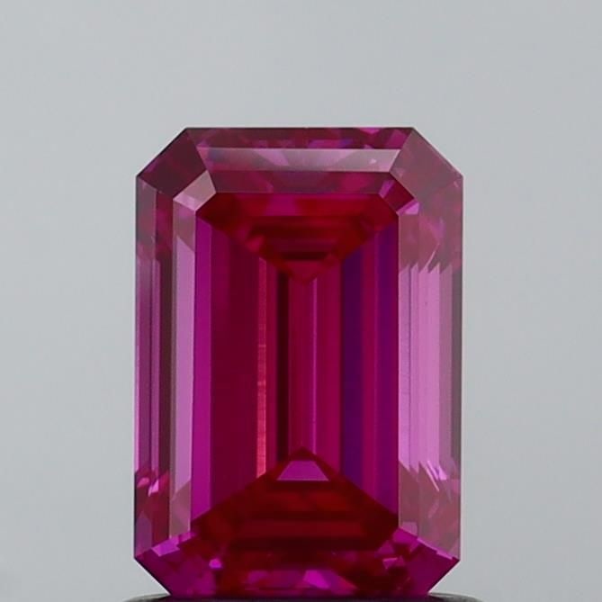 Loose Diamond - EMERALD 1.1ct Fancy Vivid Pink VVS2: Loose Diamond - EMERALD 1.1ct Fancy Vivid Pink VVS2 Source: This is a real non-mined Diamond that has been grown in a lab Shape: EMERALD Carats: 1.1 Color: Fancy Vivid Pink Certification: IGI Video: