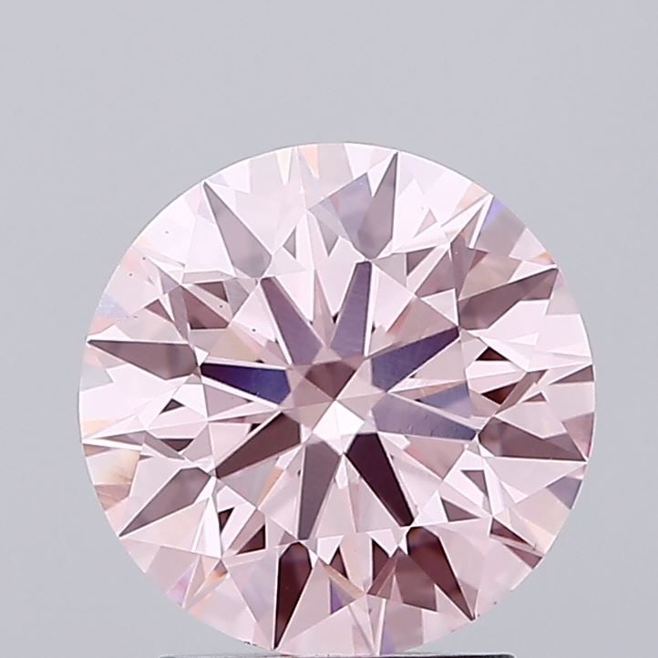Ideal Loose Diamond - ROUND 2.41ct Fancy Vivid Pink VS1: Ideal Loose Diamond - ROUND 2.41ct Fancy Vivid Pink VS1 Source: This is a real non-mined Diamond that has been grown in a lab Shape: ROUND Carats: 2.41 Color: Fancy Vivid Pink Certification: IGI