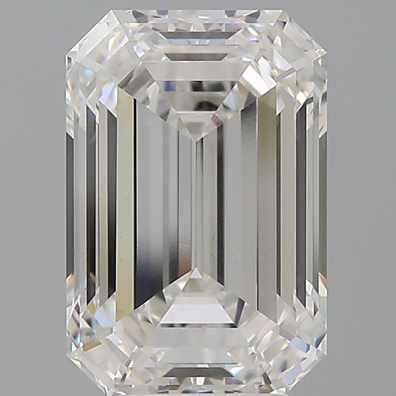 Loose Diamond - EMERALD 4.59ct F VS1: Loose Diamond - EMERALD 4.59ct F VS1 Source: This is a real non-mined Diamond that has been grown in a lab Shape: EMERALD Carats: 4.59 Color: F Clarity: VS1 Certification: IGI Condition: Pre-Owned PLE
