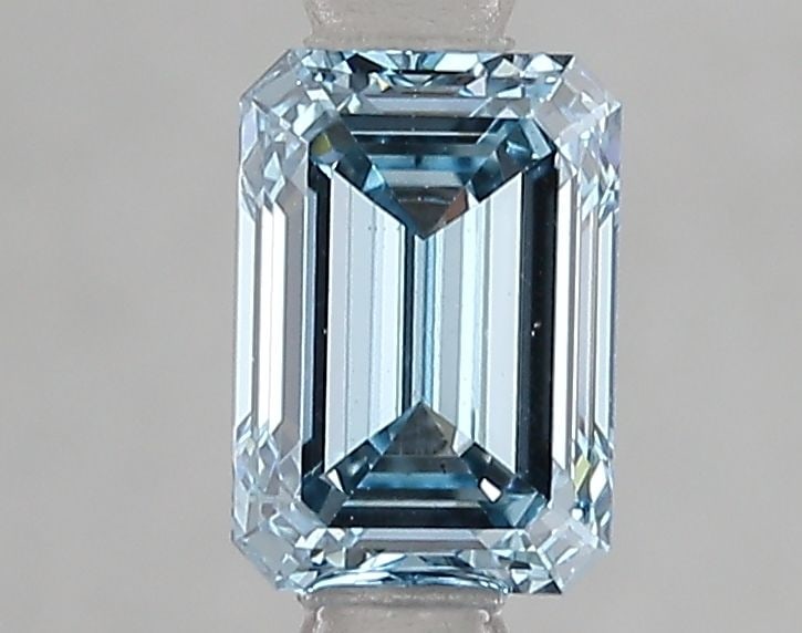 Loose Diamond - EMERALD 1.23ct Fancy Vivid Blue VS1: Loose Diamond - EMERALD 1.23ct Fancy Vivid Blue VS1 Source: This is a real non-mined Diamond that has been grown in a lab Shape: EMERALD Carats: 1.23 Color: Fancy Vivid Blue Certification: IGI PLEASE 