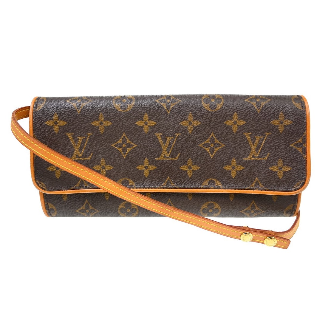 Louis Vuitton Pochette Twin GM Monogram Crossbody Bag: Louis Vuitton Pochette Twin GM Monogram Crossbody Bag This Louis Vuitton Pochette Twin GM crossbody bag features the iconic monogram canvas leather exterior, accented with the signature logo. Designed