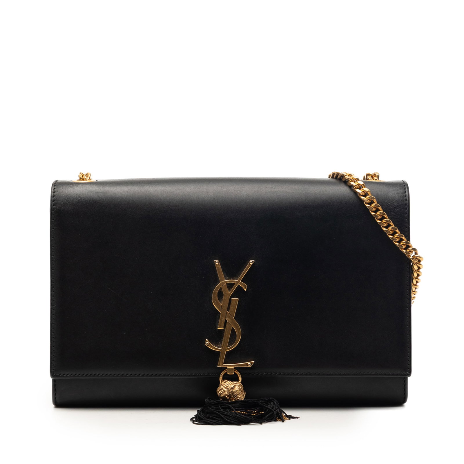 Saint Laurent Kate tassel crossbody bag black leather medium (1 of 7)