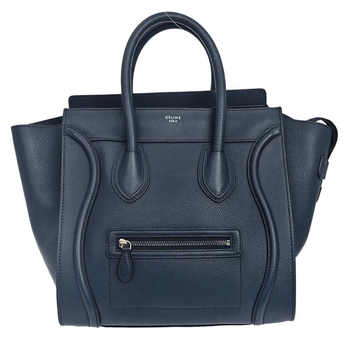Celine Navy Grainy Leather Luggage Tote (1 of 18)