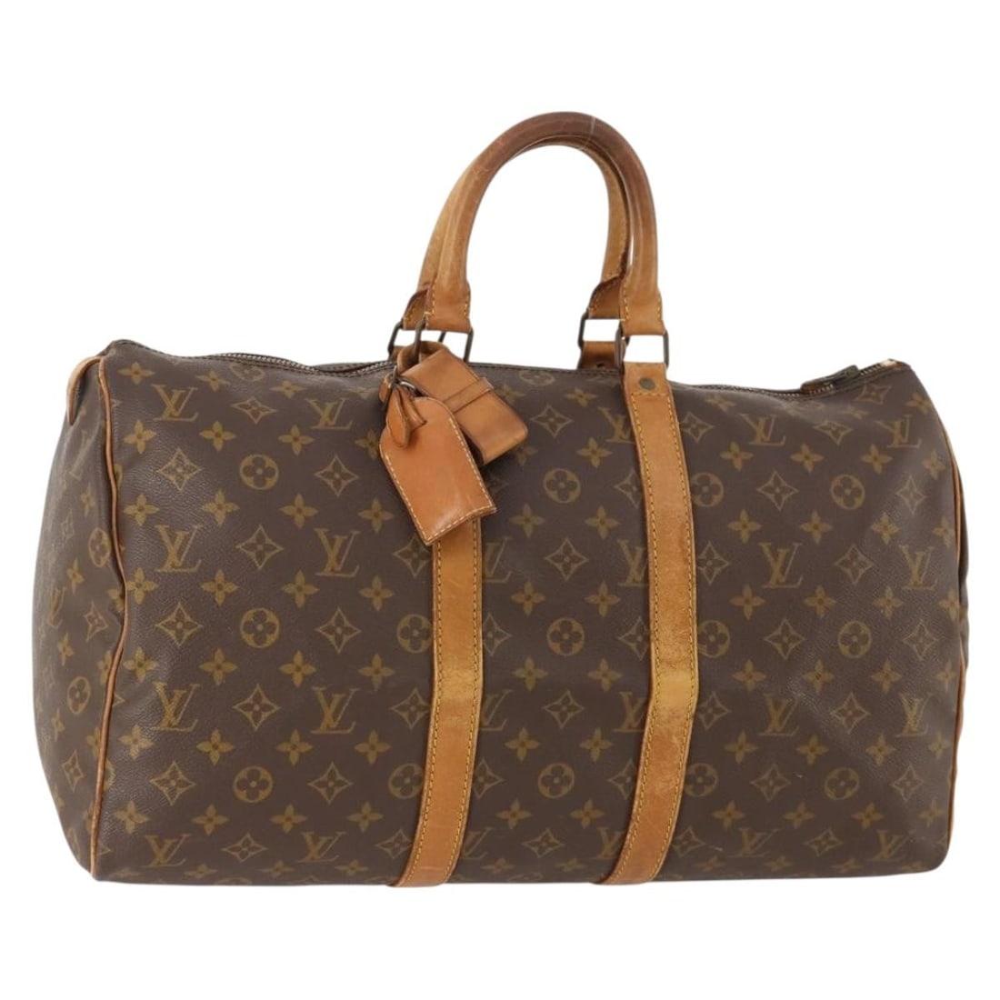 Louis Vuitton Keepall 45 Monogram Canvas Boston Bag M41428: Louis Vuitton Keepall 45 Monogram Canvas Boston Bag M41428 This is a Louis Vuitton Monogram Keepall 45 Boston Bag, model M41428, crafted from signature monogram canvas. The bag features a spacious int