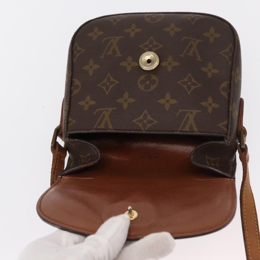 LOUIS VUITTON Monogram Saint Cloud PM Shoulder Bag M51244 Auth - 9