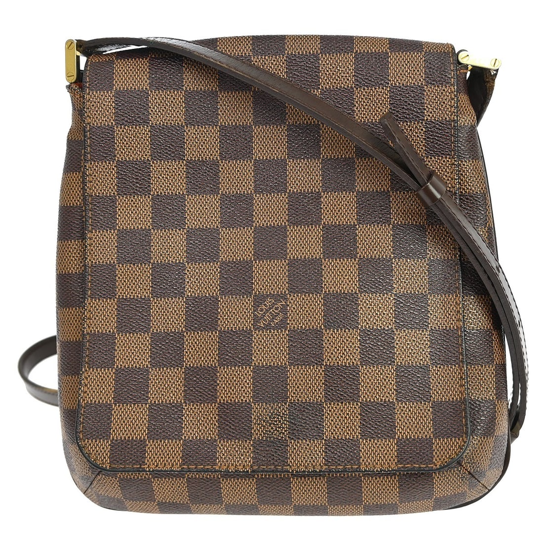 Louis Vuitton Damier Canvas Musette Salsa Long Strap Shoulder Bag: Louis Vuitton Damier Canvas Musette Salsa Long Strap Shoulder Bag This Louis Vuitton Musette Salsa Long Shoulder Bag features the iconic Damier canvas leather exterior in brown, complemented by Alcant
