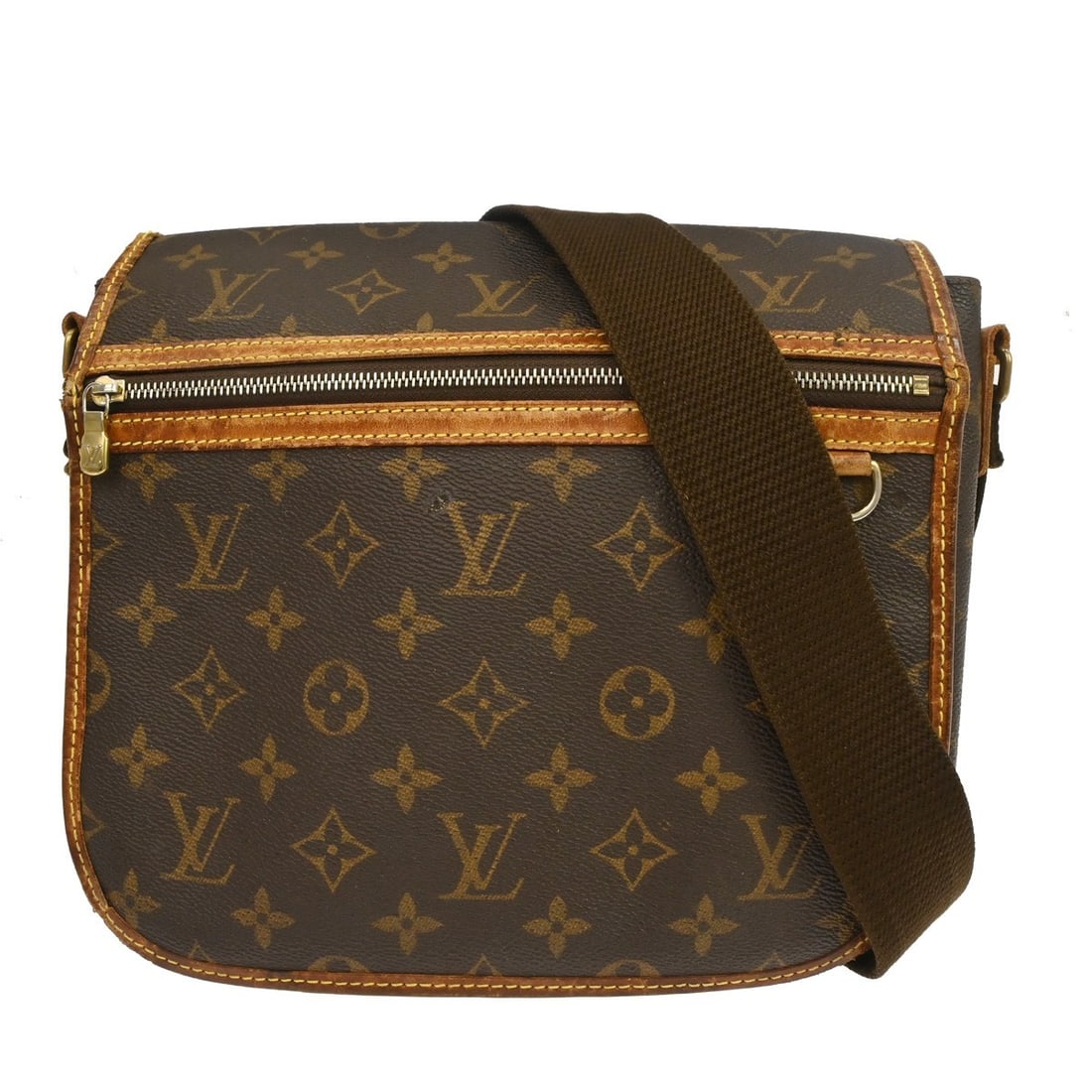 Louis Vuitton Bosphore PM Monogram Crossbody Messenger Bag M40106: Louis Vuitton Bosphore PM Monogram Crossbody Messenger Bag M40106 This Louis Vuitton Bosphore PM Messenger Shoulder Bag features the iconic Monogram canvas with leather accents and a flap magnetic clo