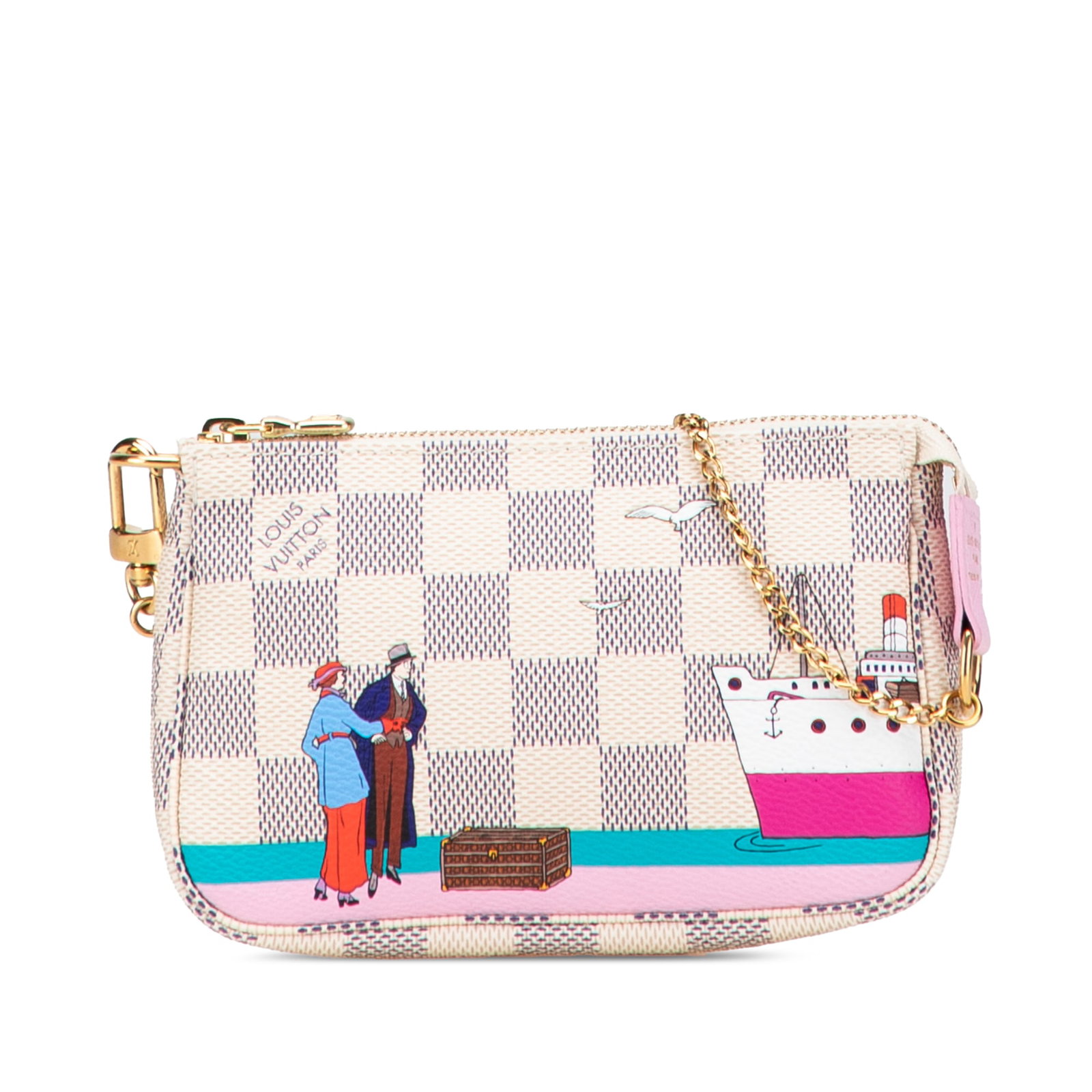 Louis Vuitton Damier Azur Illustre Mini Pochette Accessoires Bag (1 of 10)