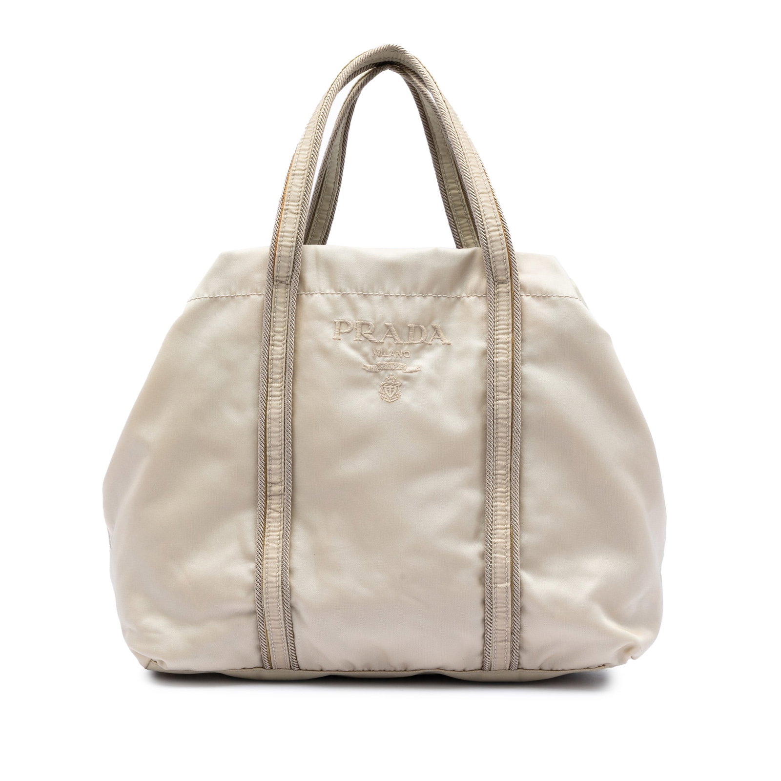 Prada Tessuto brown nylon open-top tote bag (1 of 6)