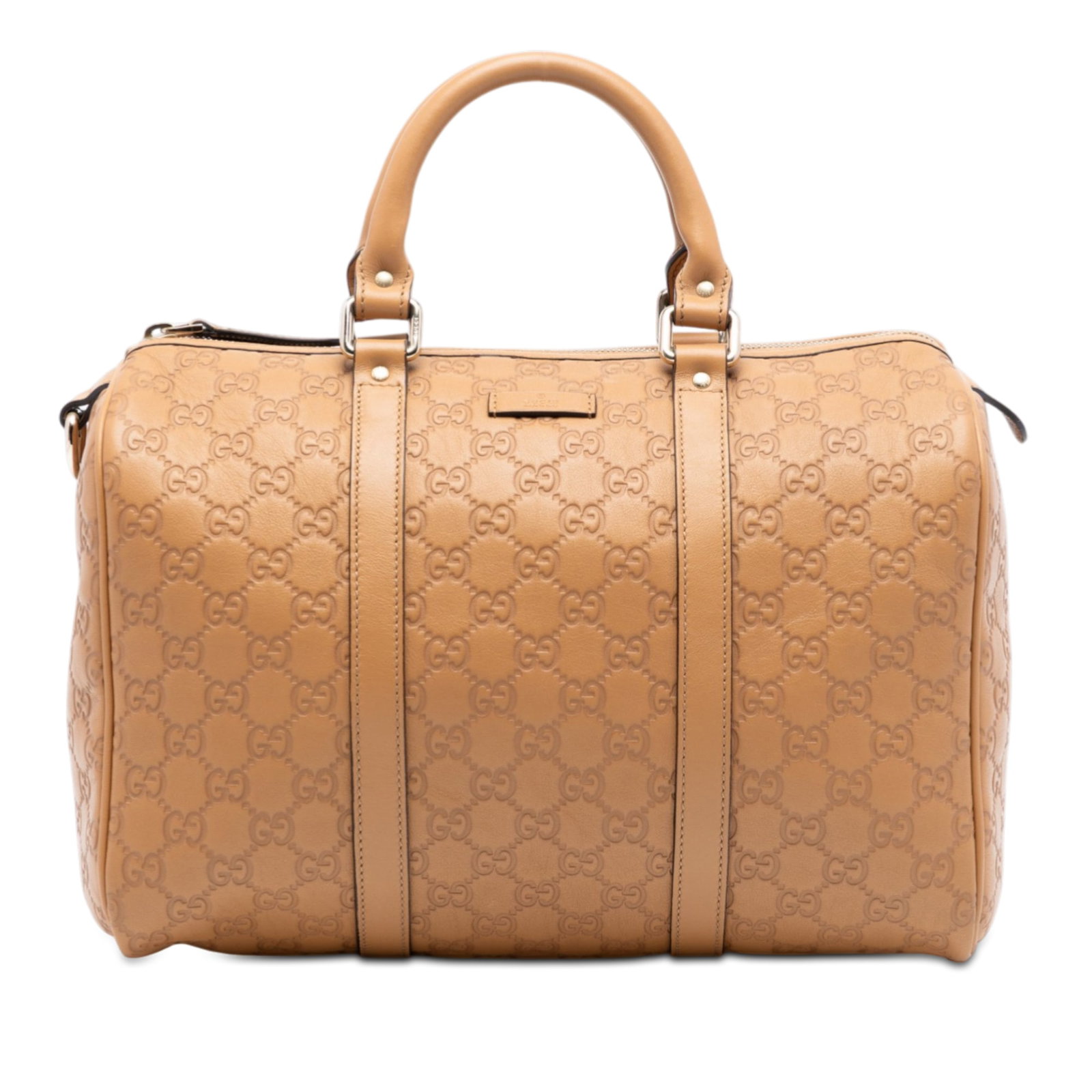 Gucci Joy Boston Bag Medium Guccissima Beige Leather Embossed Italy (1 of 7)