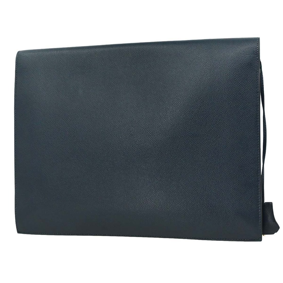 Hermes Courchevel leather Sac a Depeches bag blue: Hermes Courchevel leather Sac a Depeches bag blue This Hermes Sac a Depeches bag is crafted from blue leather and designed for unisex use. The bag features a structured silhouette with ample space for