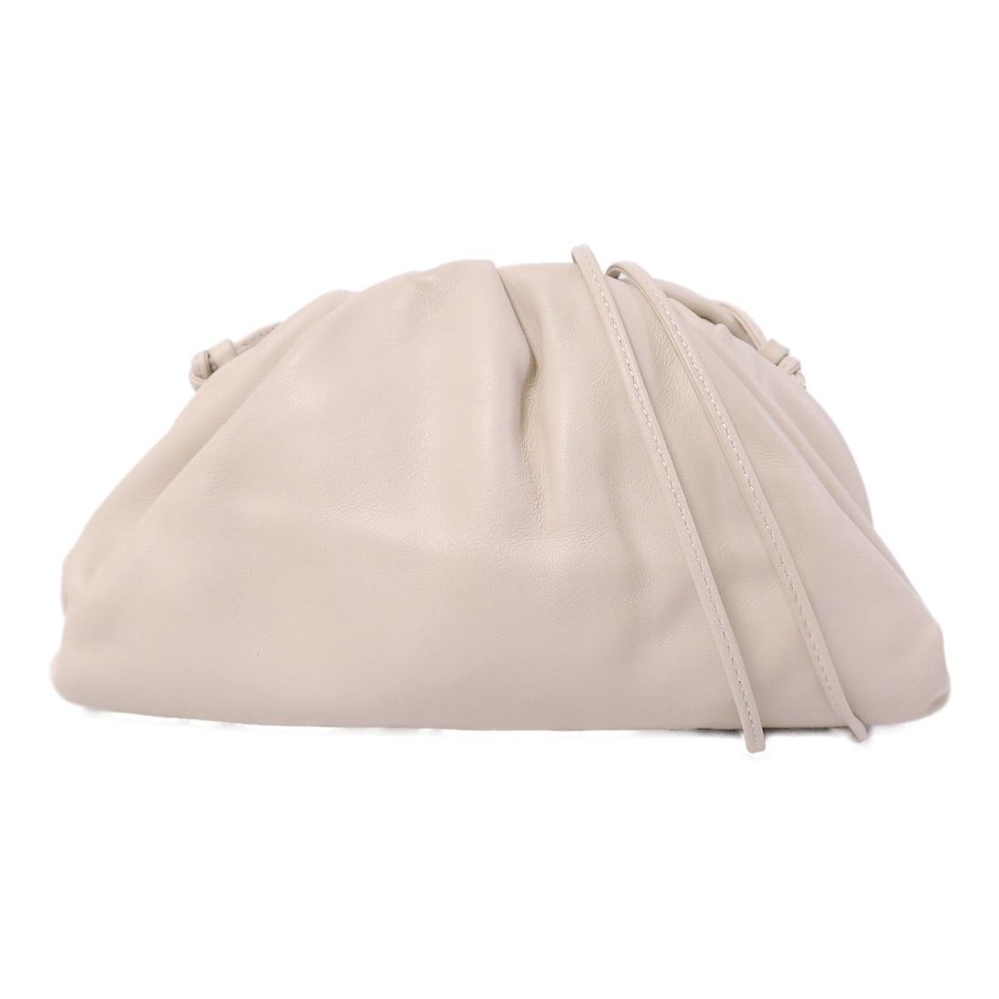 Bottega Veneta Mini Pouch White Calfskin Shoulder Bag GHW (1 of 14)