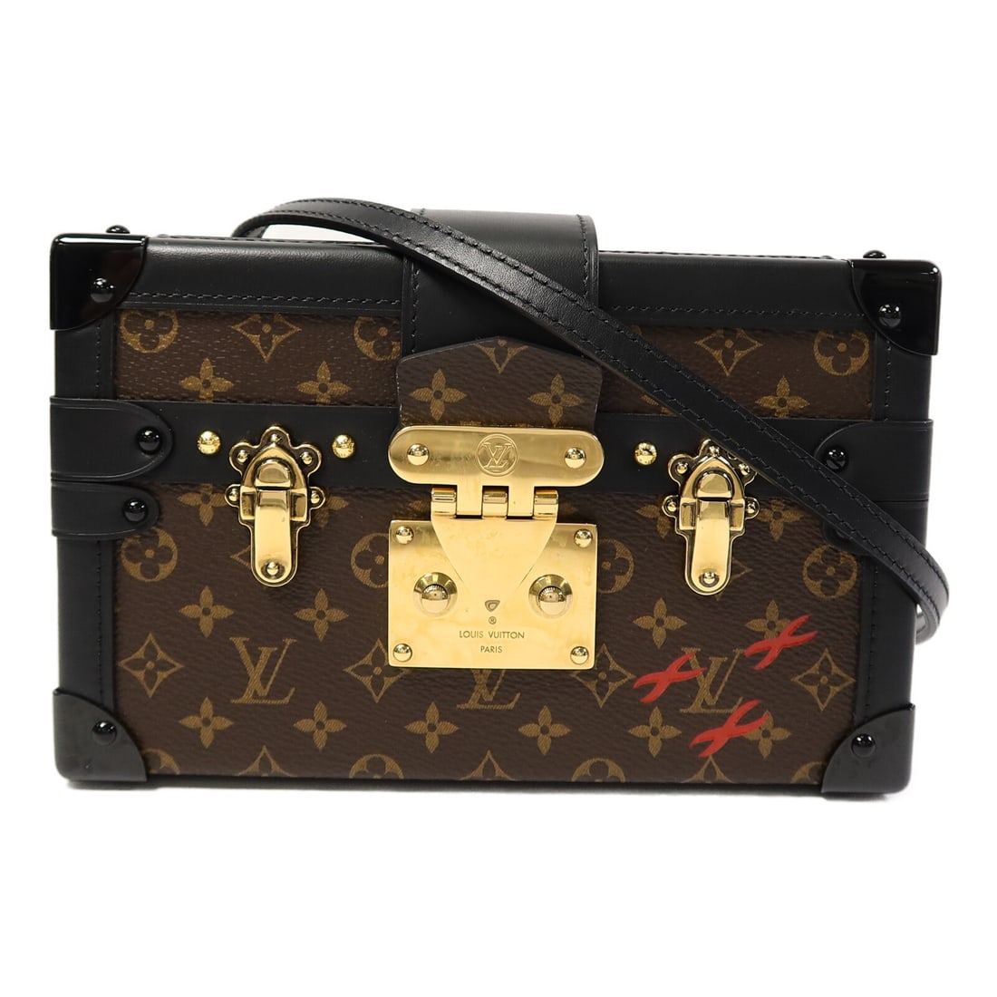 Louis Vuitton Petite Malle Brown Monogram Shoulder Bag GHW (1 of 12)