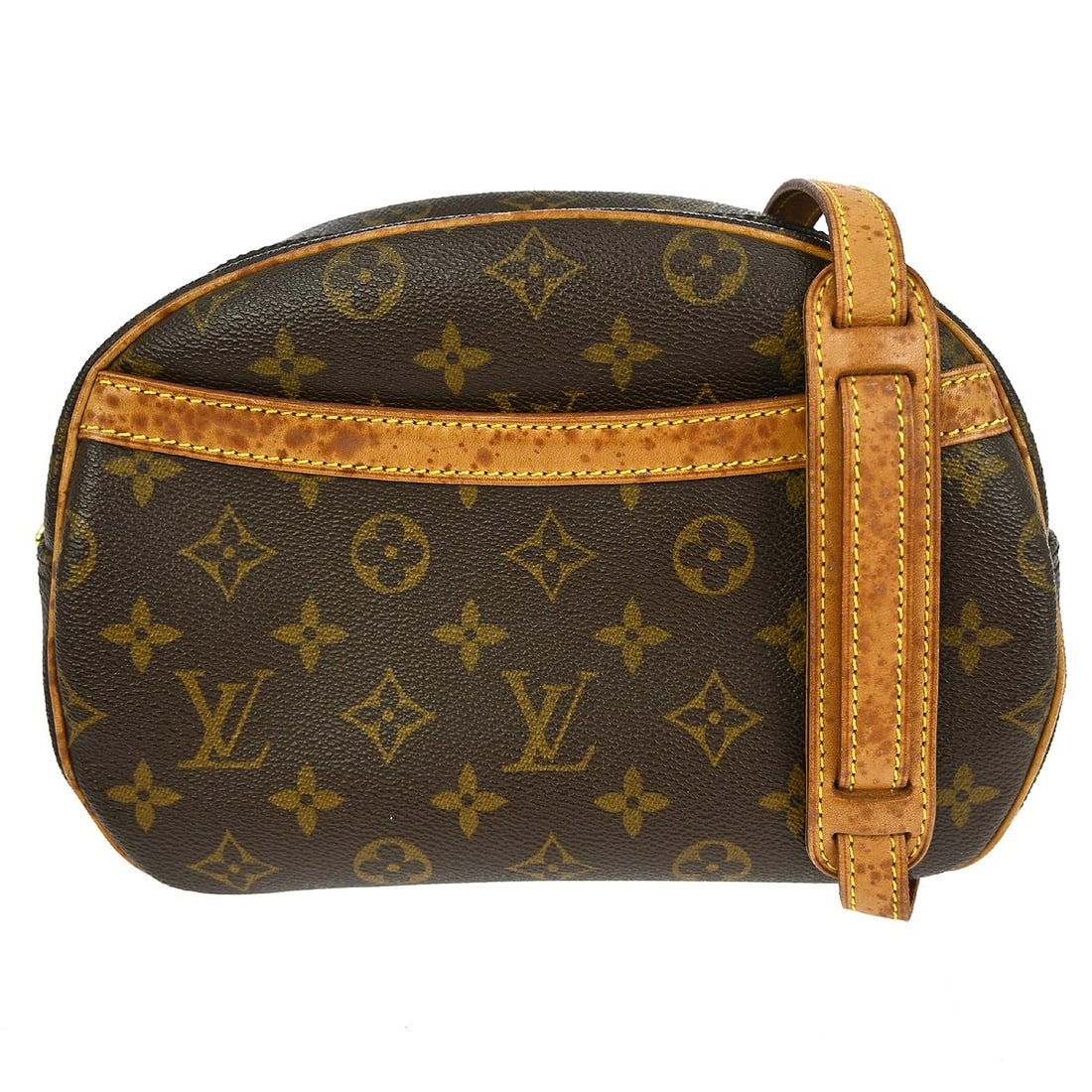 Louis Vuitton Blois Monogram Crossbody Bag M51221: Louis Vuitton Blois Monogram Crossbody Bag M51221 This Louis Vuitton Monogram Blois crossbody bag features the iconic monogram canvas leather exterior with brown leather trim and accents. The bag has 