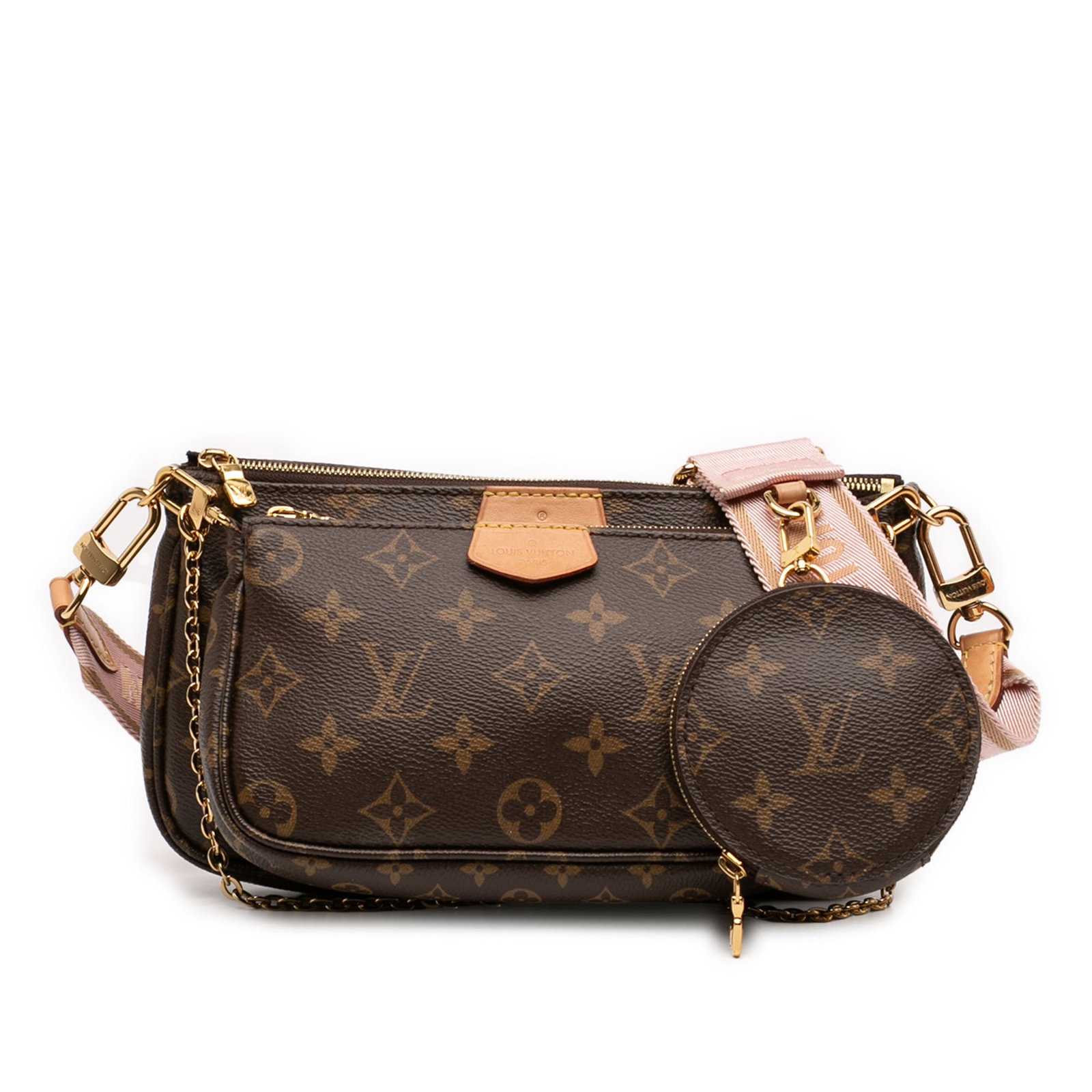 Louis Vuitton Monogram Multi Pochette Accessoires Bag with Dust Bag and Box: Louis Vuitton Monogram Multi Pochette Accessoires Bag with Dust Bag and Box This Louis Vuitton Monogram Multi Pochette Accessoires bag features a monogram canvas body and includes both a detachable ch