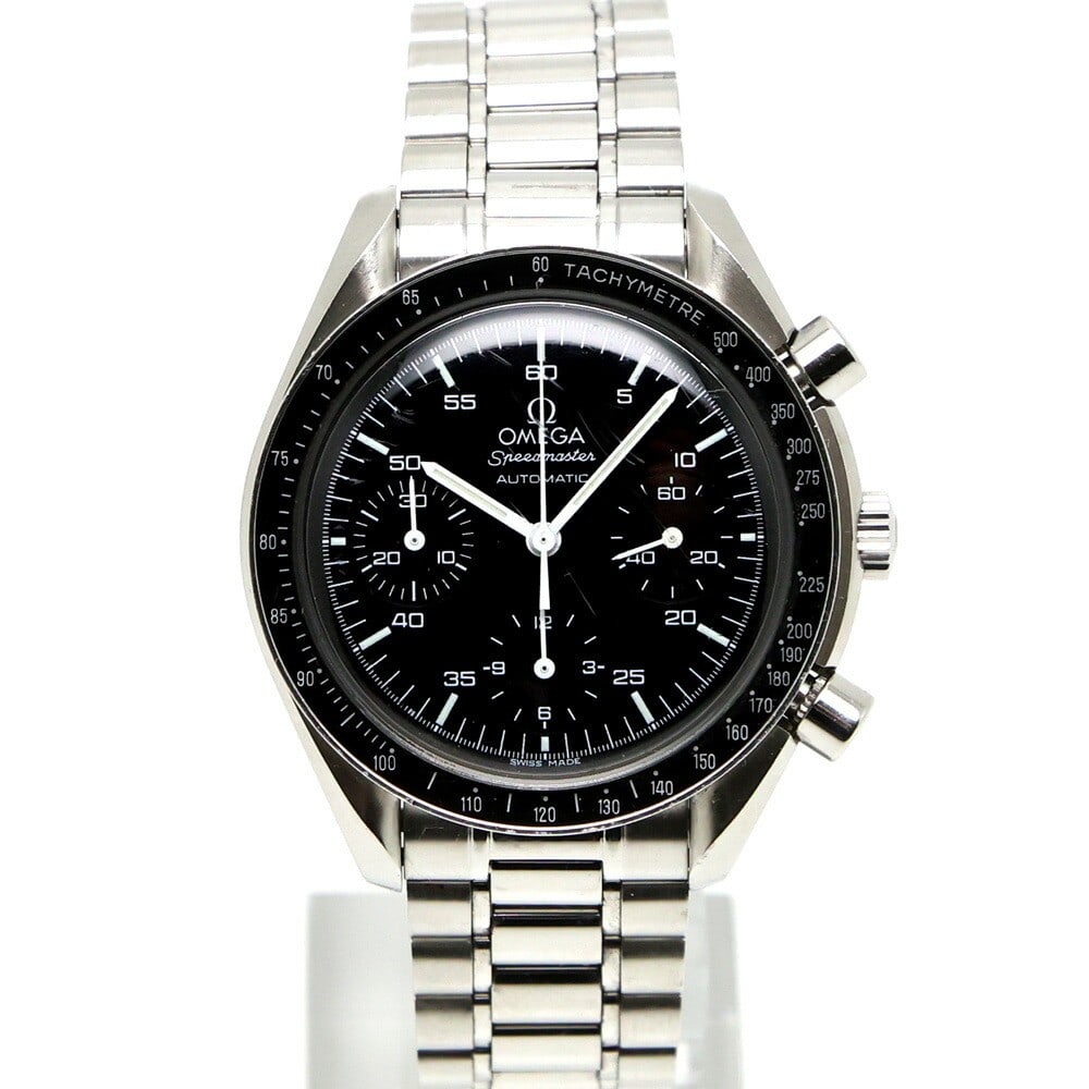 Omega Speedmaster 3510.50.00 Automatic Chronograph 39mm Black Dial: Omega Speedmaster 3510.50.00 Automatic Chronograph 39mm Black Dial This OMEGA Speedmaster Chronograph Ref. 3510.50.00 is a men's wristwatch featuring a 39mm stainless steel case and bracelet. The blac
