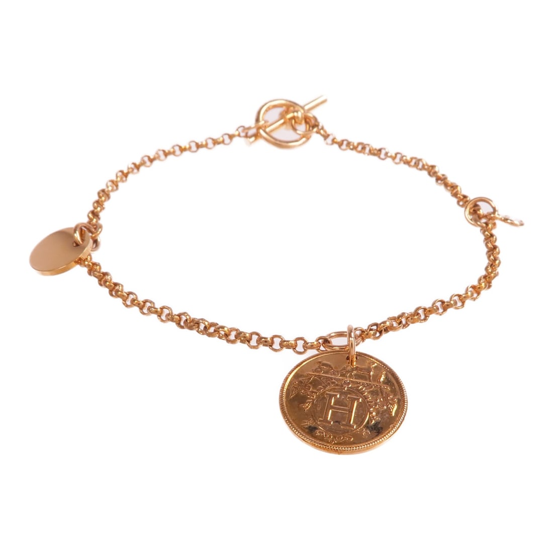 Ex-Libris Diamond Bracelet in 18K Rose Gold by Hermes (1 of 10)