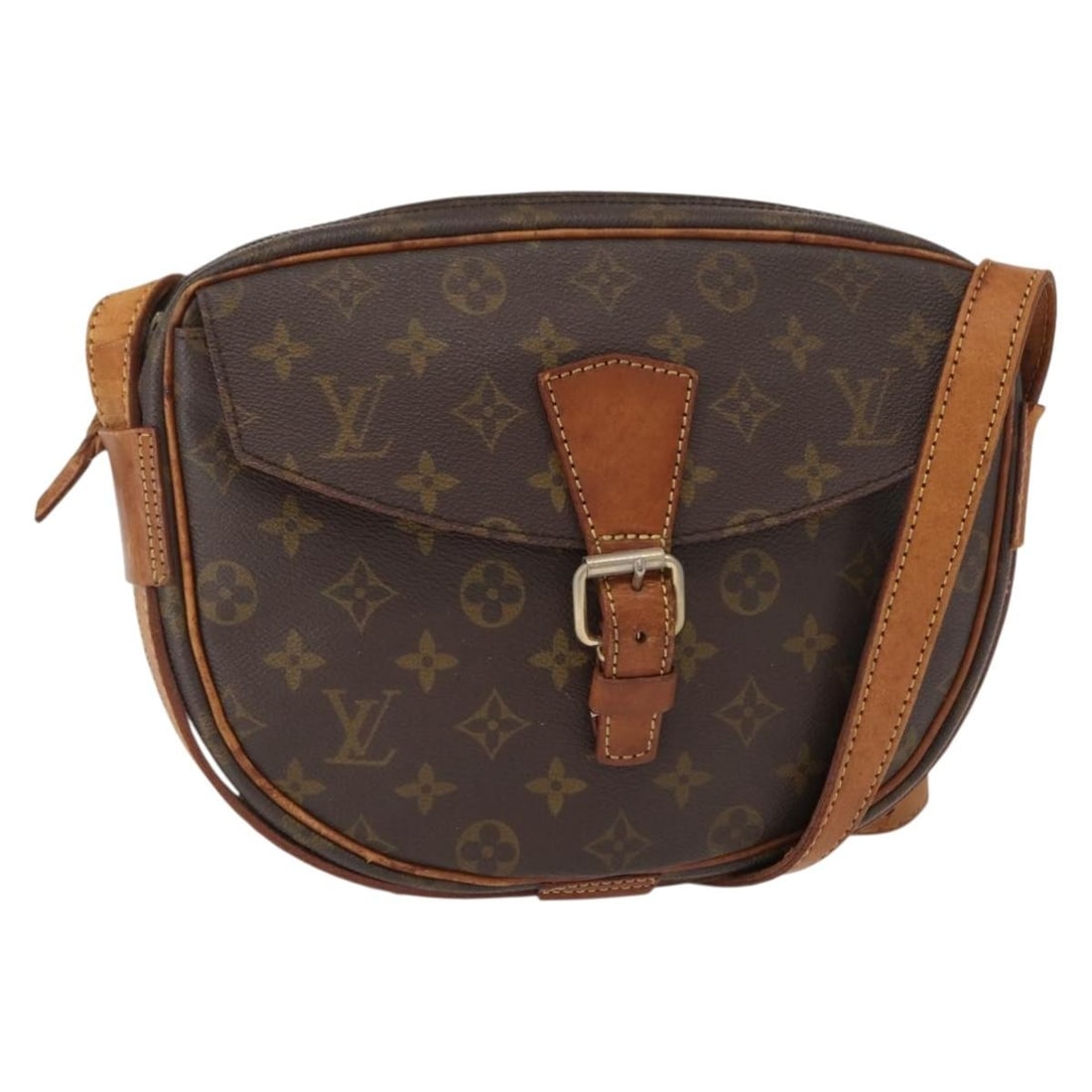 LOUIS VUITTON Monogram Jeune Fille GM Shoulder Bag M51225 Vintage Auth (1 of 18)