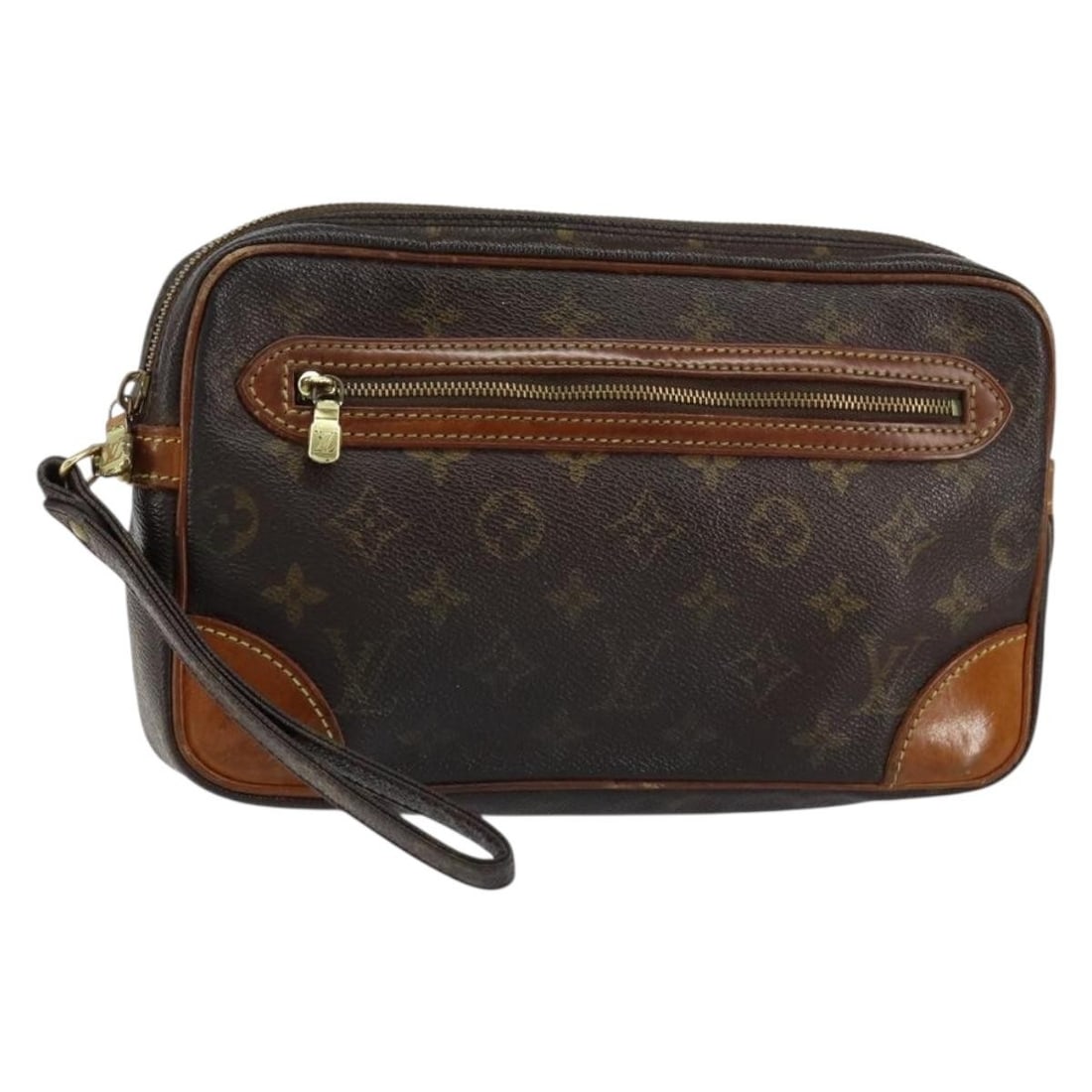 LOUIS VUITTON Monogram Marly Dragonne GM Clutch Bag M51825 Authentic France (1 of 18)