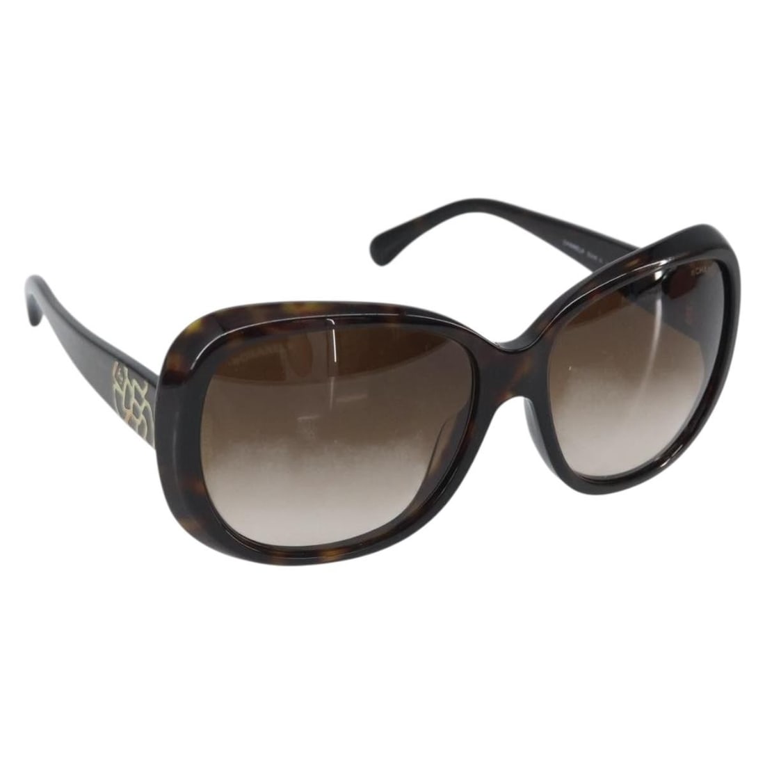 Brown Plastic CHANEL Sunglasses With Case Made in Italy (1 of 12)