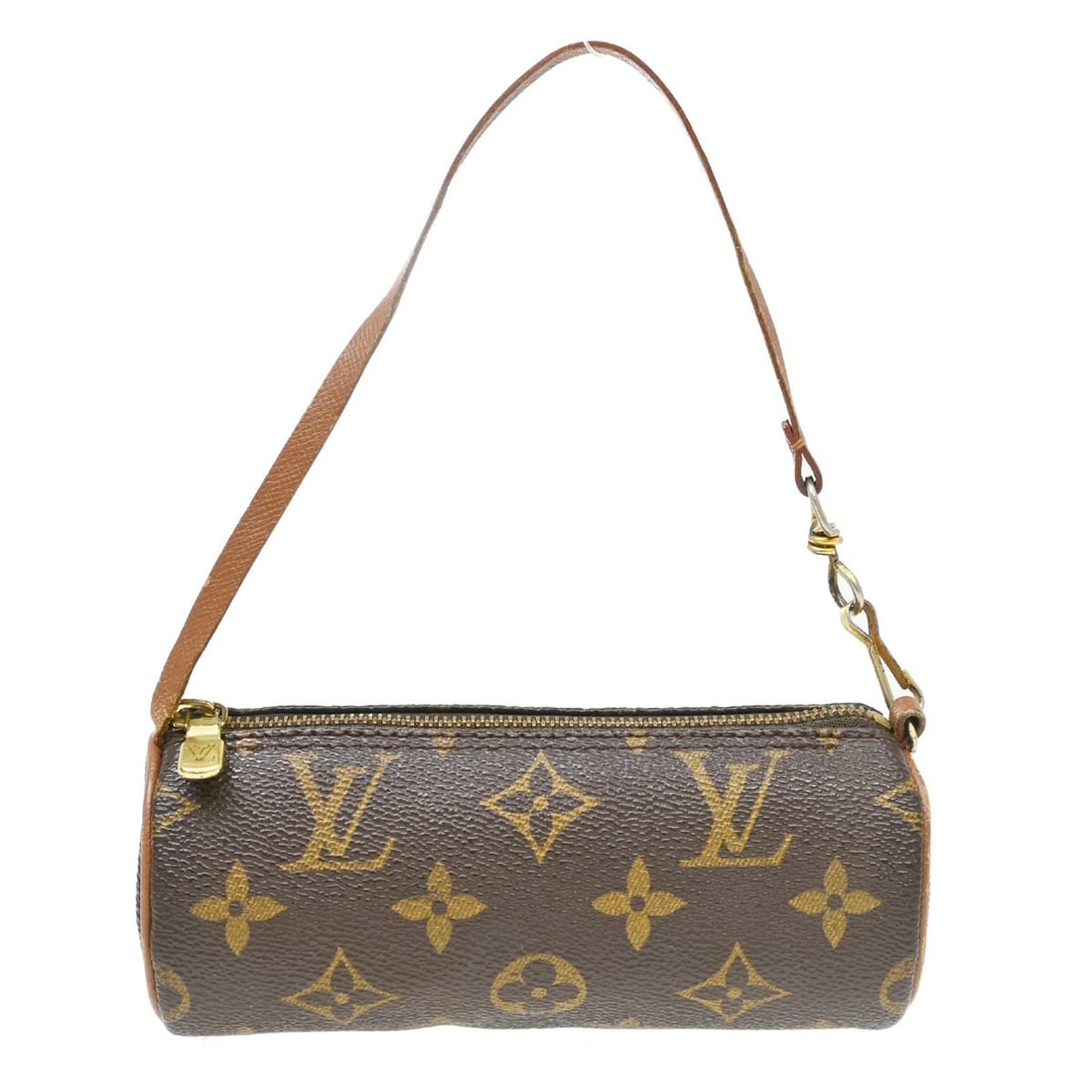Louis Vuitton Papillon Pochette Brown Monogram Canvas: Louis Vuitton Papillon Pochette Brown Monogram Canvas This Louis Vuitton Papillon Pochette features the iconic Monogram canvas in brown with leather trim and gold-tone hardware. Designed for women, th