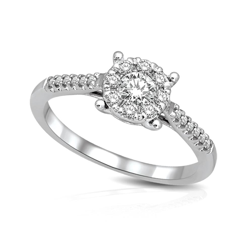 14K White Gold 3/4 Ct.tw Diamond Fashion Ring (1 of 1)