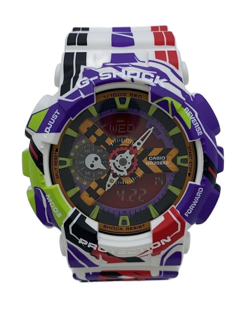 Casio G Shock GA 110EVA30 7AJR Men's Quartz Wristwatch: Casio G Shock GA 110EVA30 7AJR Men's Quartz Wristwatch This CASIO G-SHOCK Evangelion 30th Anniversary quartz men's wristwatch is a special edition model designed to commemorate the iconic series. The 