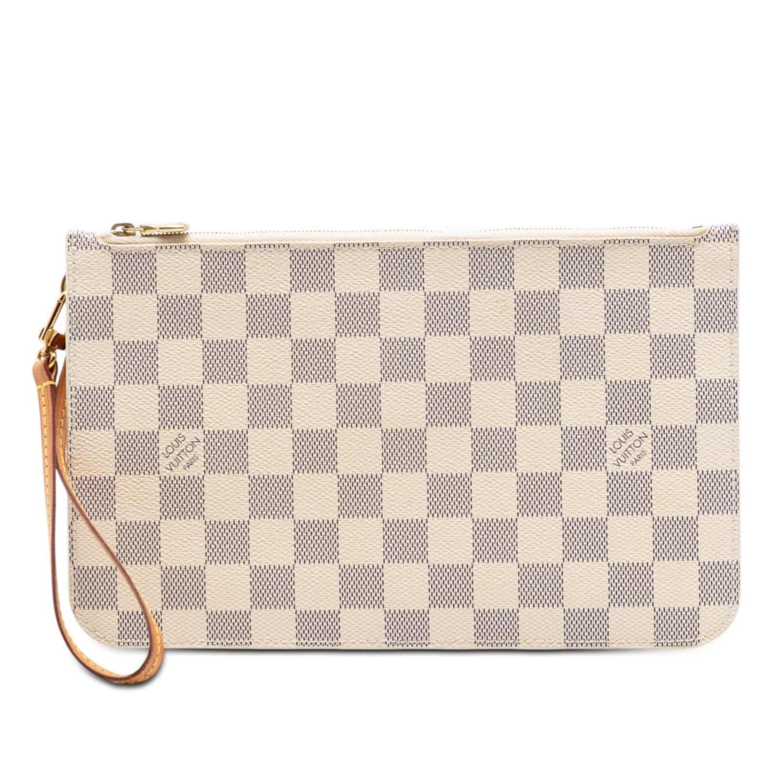 Louis Vuitton Damier Azur canvas zip pouch with wrist strap (1 of 7)