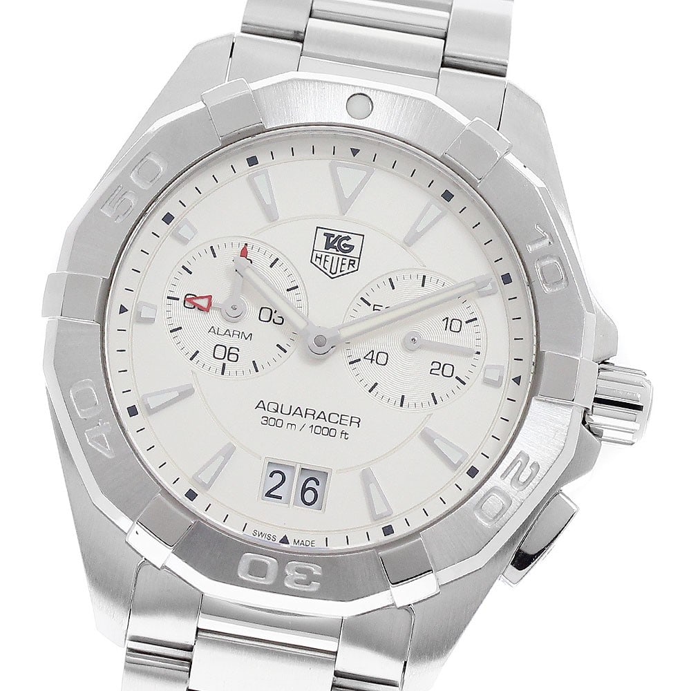 TAG Heuer Aquaracer quartz alarm date men's stainless steel watch (1 of 7)