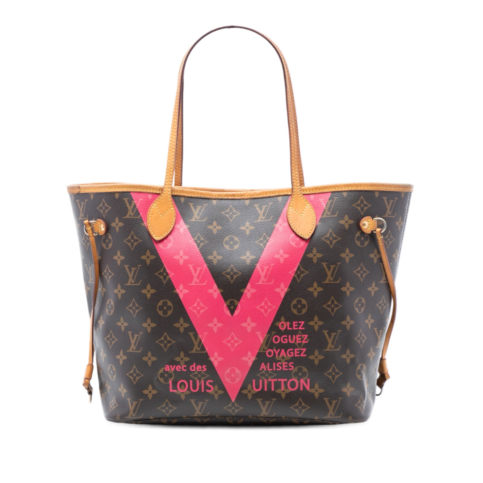 Louis Vuitton Neverfull MM Monogram V Print Tote (1 of 7)