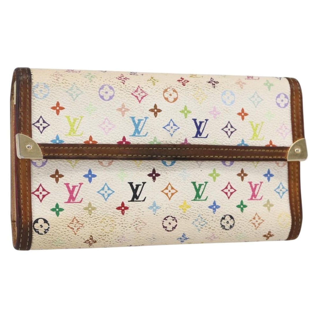 LOUIS VUITTON Multicolor Porte Tresor International Wallet M92659 Authentic France (1 of 18)