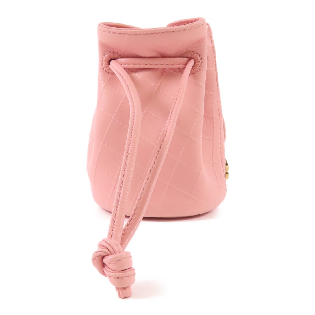 CHANEL Pink Lambskin CC GHW Pouch Handbag: CHANEL Pink Lambskin CC GHW Pouch Handbag This CHANEL pouch is crafted from pink lambskin leather and features gold-tone hardware with the signature CC logo. Designed for women, it offers a compact an