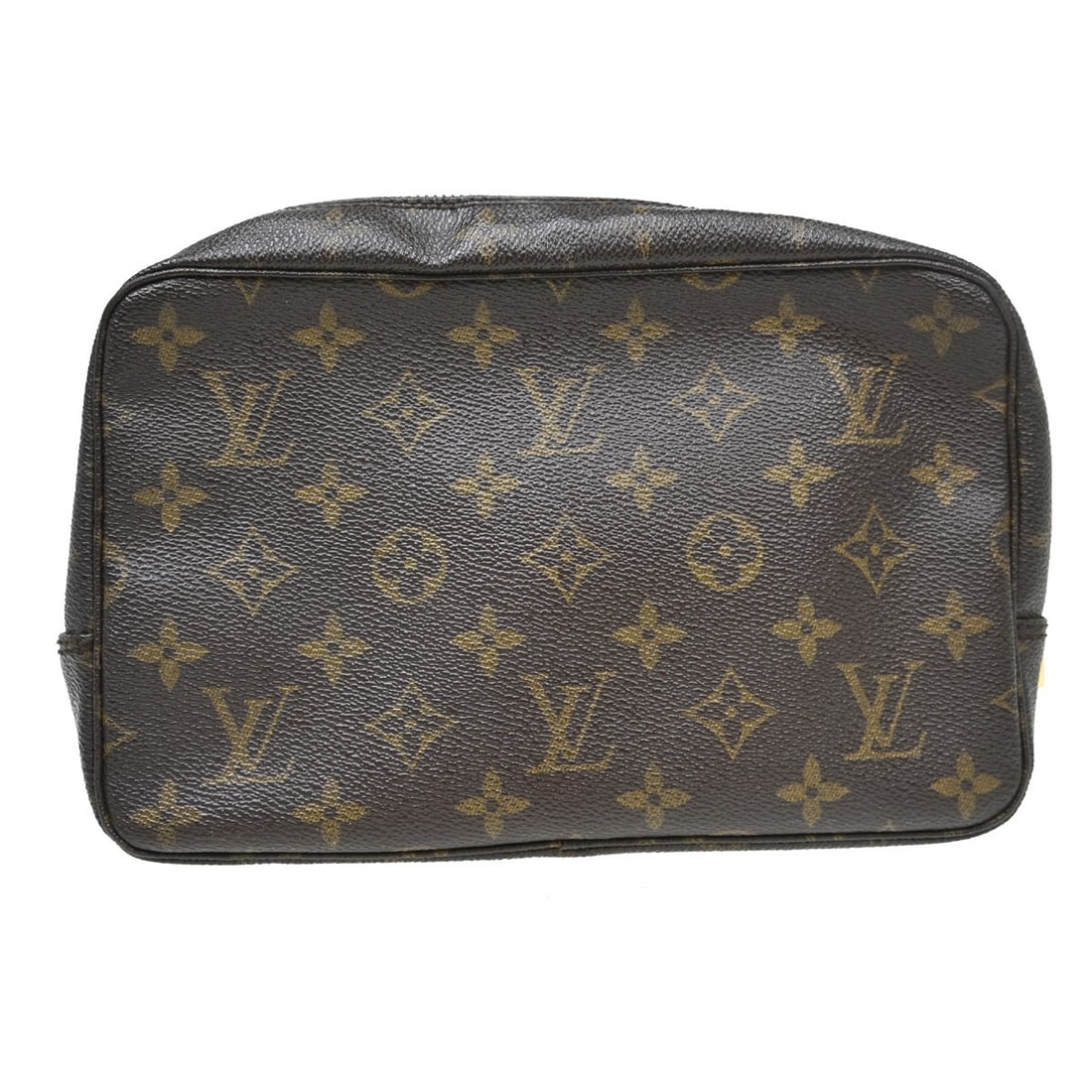 Louis Vuitton Monogram Cosmetic Pouch Trousse Toilette 23 M47524: Louis Vuitton Monogram Cosmetic Pouch Trousse Toilette 23 M47524 This vintage Louis Vuitton Trousse Toilette 23 cosmetic pouch features the iconic monogram canvas exterior with a brown finish and logo