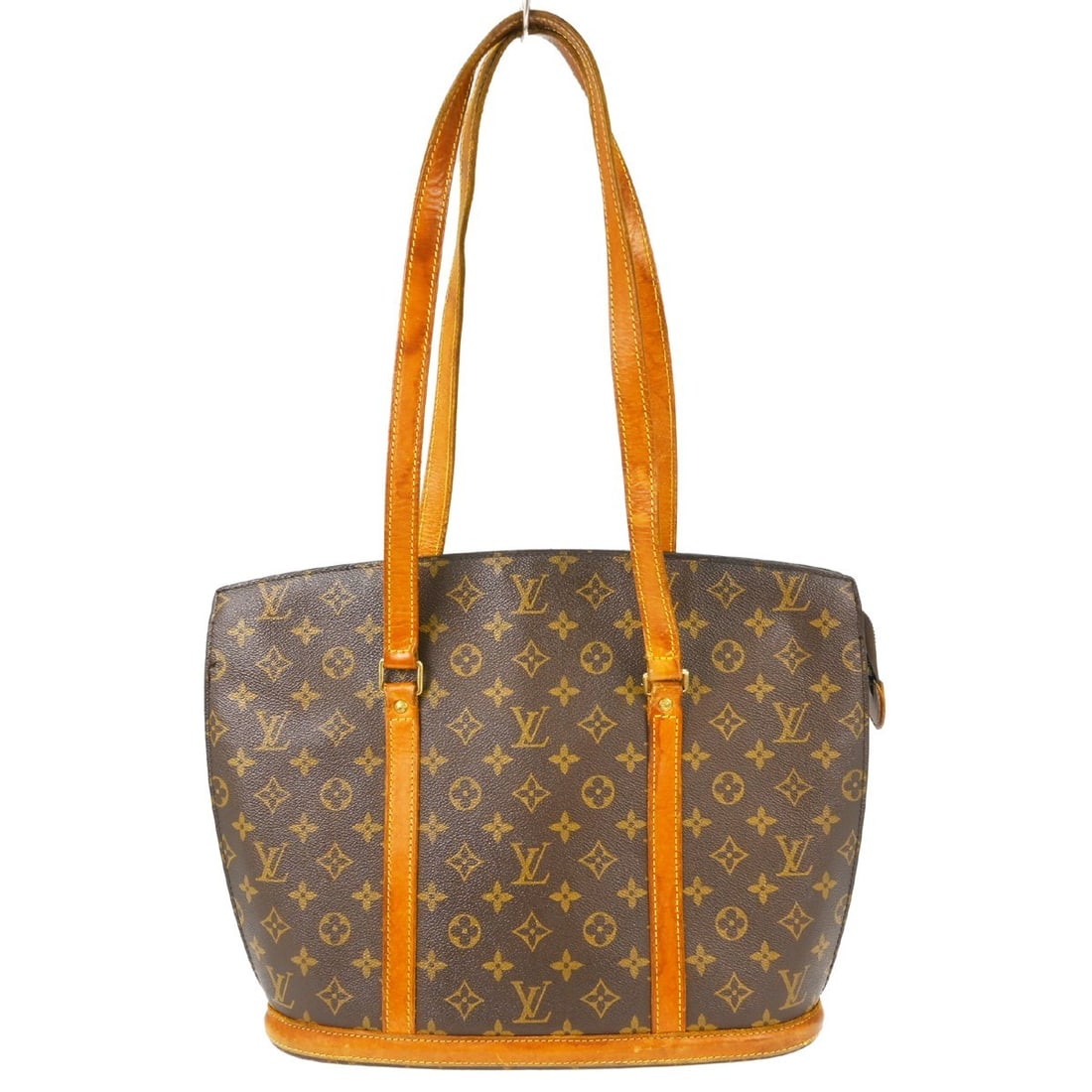 Louis Vuitton Babylone Monogram Canvas Tote Bag M51102: Louis Vuitton Babylone Monogram Canvas Tote Bag M51102 This Louis Vuitton Babylone handbag is a vintage large tote crafted from monogram canvas with leather accents. It features double beige leather h