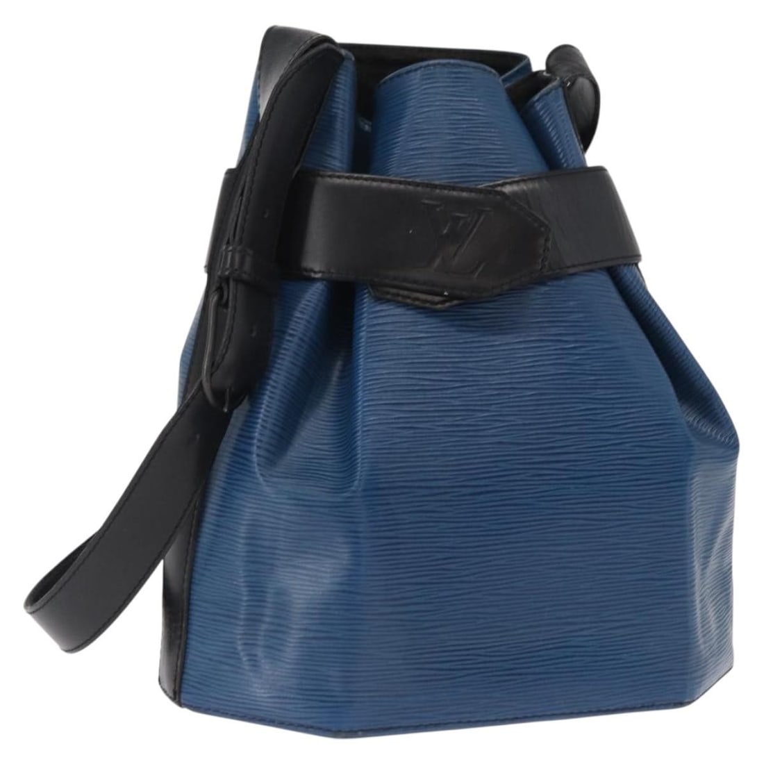 Louis Vuitton Sac Depaule PM Epi Leather Blue Black French Shoulder Bag (1 of 18)