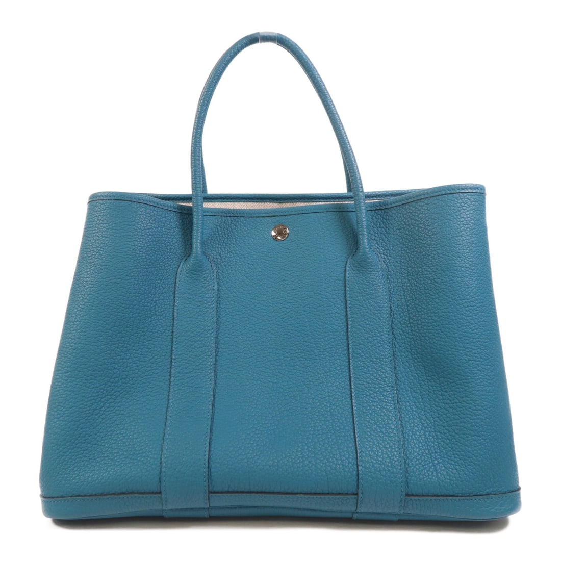 Hermes Garden Party PM Bleu Izmir Leather Handbag (1 of 17)