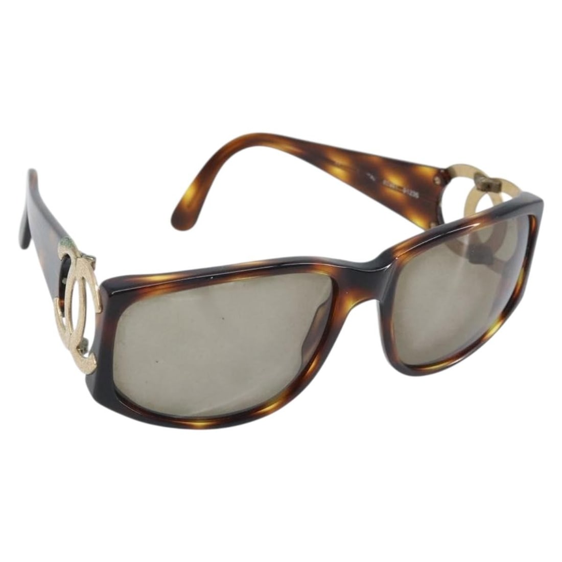 CHANEL Brown Plastic Sunglasses With Case Italy (1 of 12)