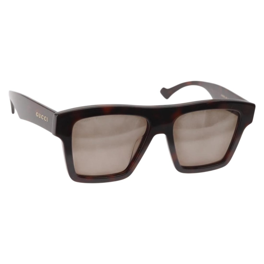 Dark Brown Plastic GUCCI GG0962S Women's Sunglasses Made in Italy (1 of 11)