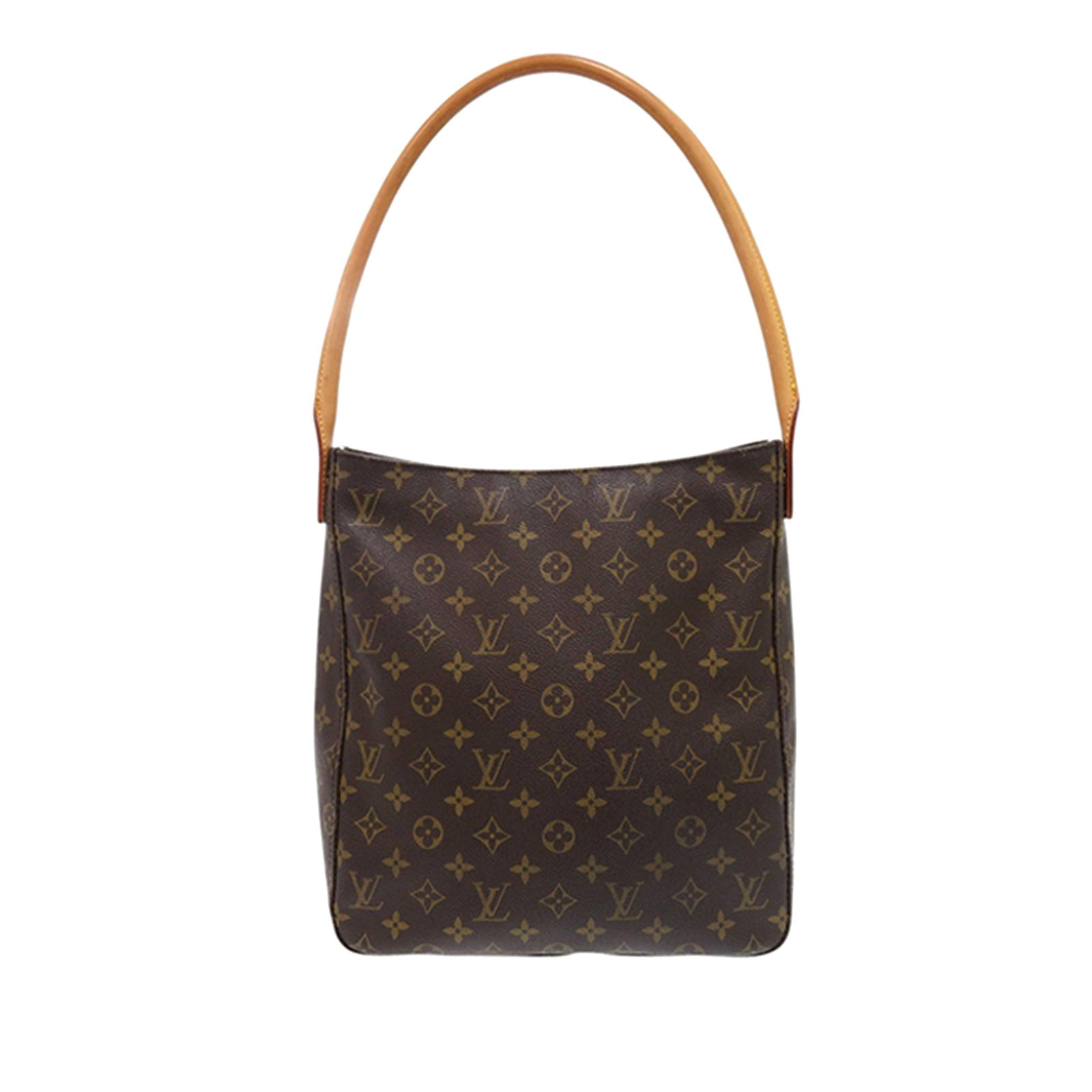 Louis Vuitton Looping GM Monogram Canvas Shoulder Bag: Louis Vuitton Looping GM Monogram Canvas Shoulder Bag This Louis Vuitton Monogram Looping GM bag features a classic monogram canvas exterior with a rolled vachetta leather shoulder strap. It is design