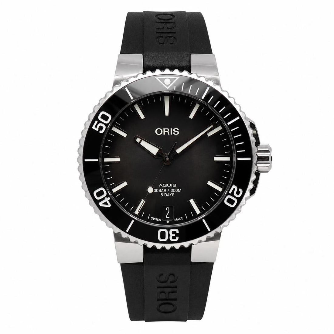 Oris Aquis Date 41.5mm Steel Black Rubber Automatic Watch (1 of 5)