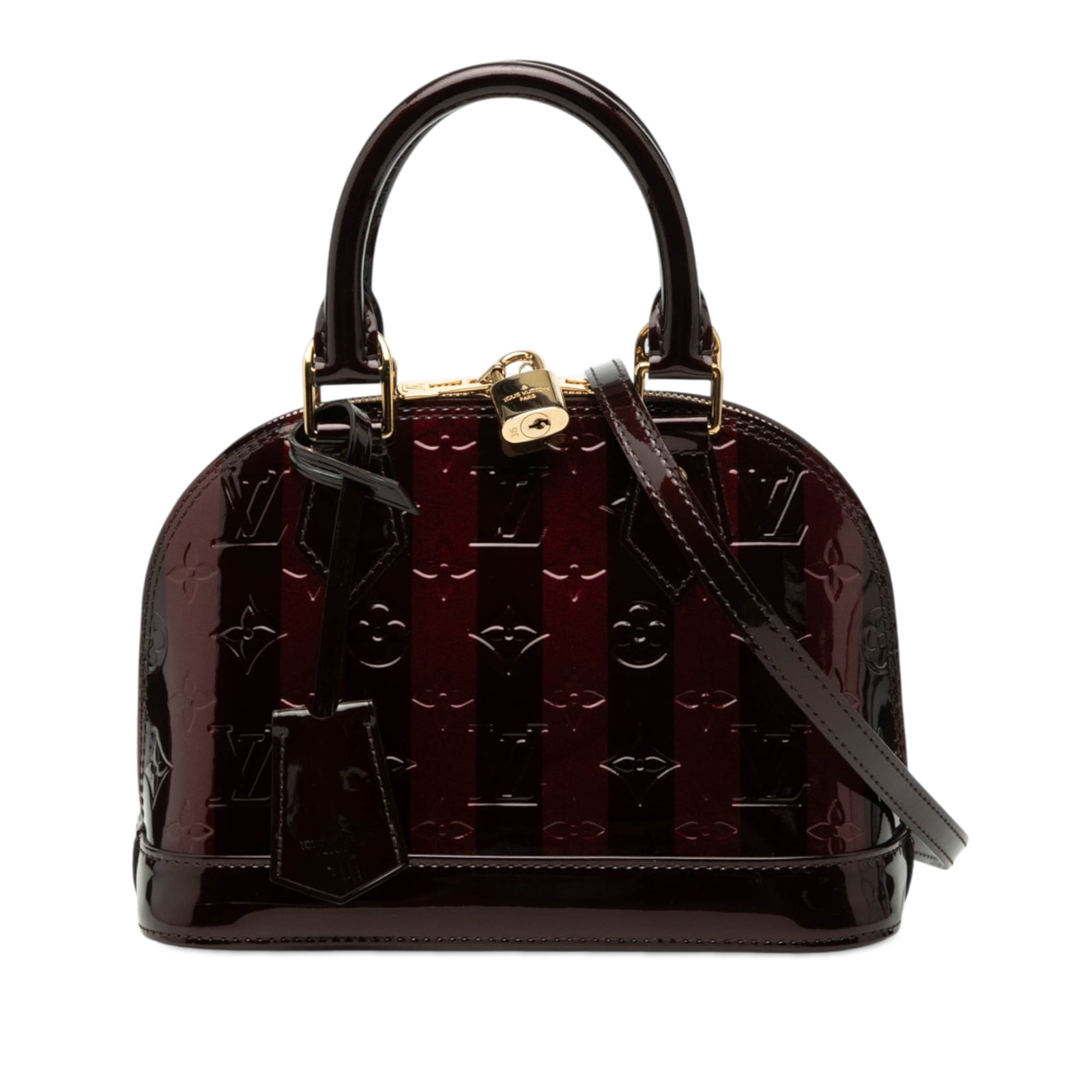 Louis Vuitton Alma BB Monogram Vernis Purple Bag (1 of 7)