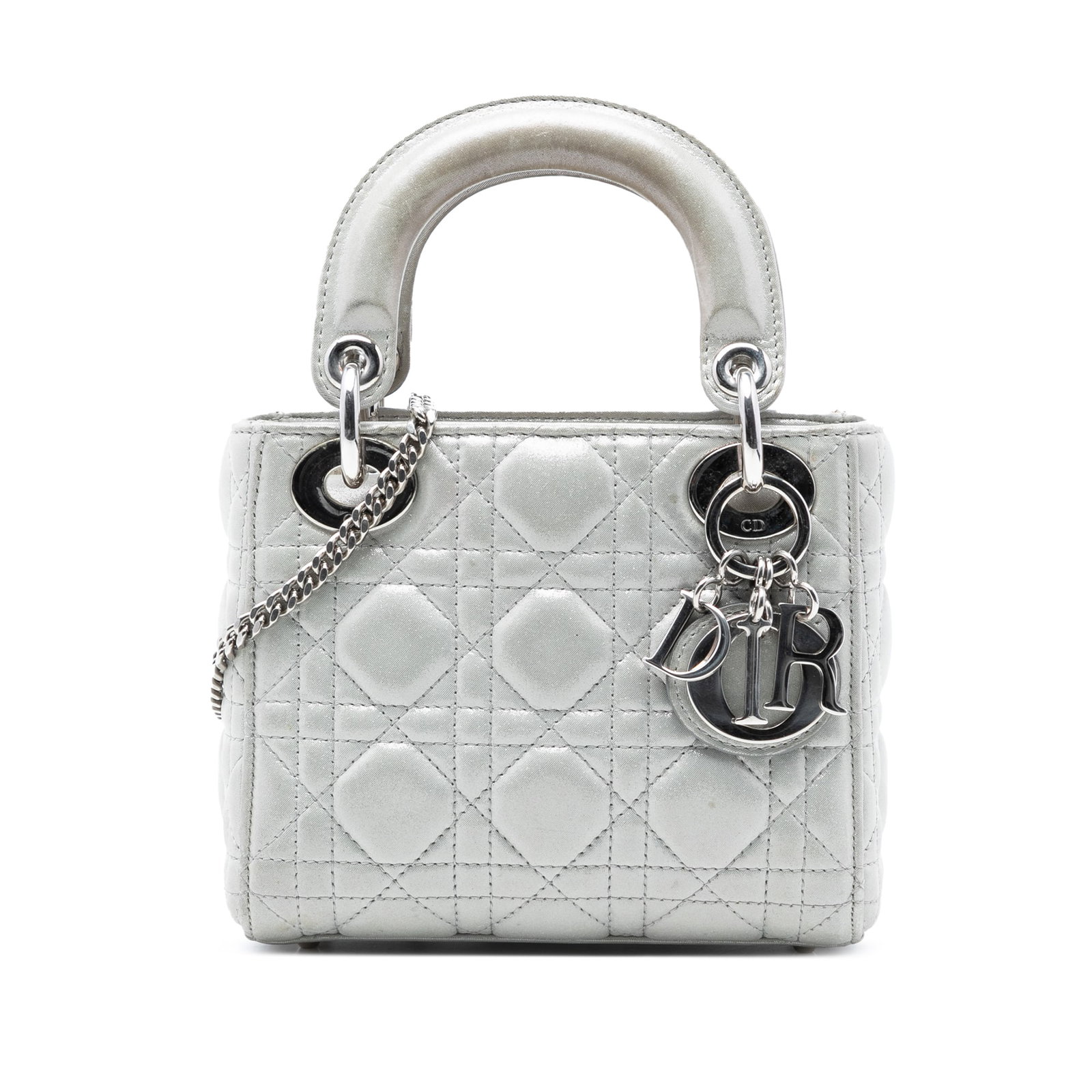 Dior Mini Cannage Lady Dior iridescent lambskin handbag (1 of 7)
