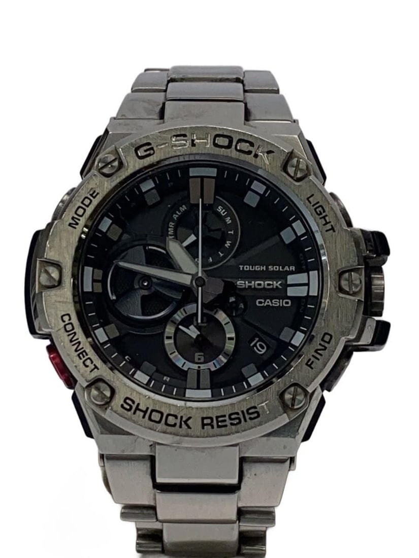 Casio G Shock GST B100D 1AJF stainless steel wristwatch: Casio G Shock GST B100D 1AJF stainless steel wristwatch This CASIO G-SHOCK GST-B100D-1AJF men's wristwatch features a durable stainless steel construction with a black color scheme. Designed in Japan,