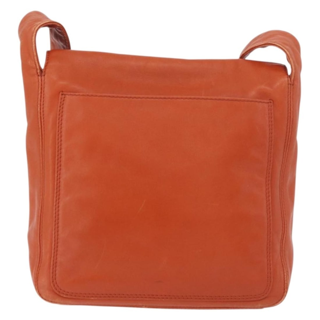 Chanel Orange Leather Patchwork Shoulder Bag - 2