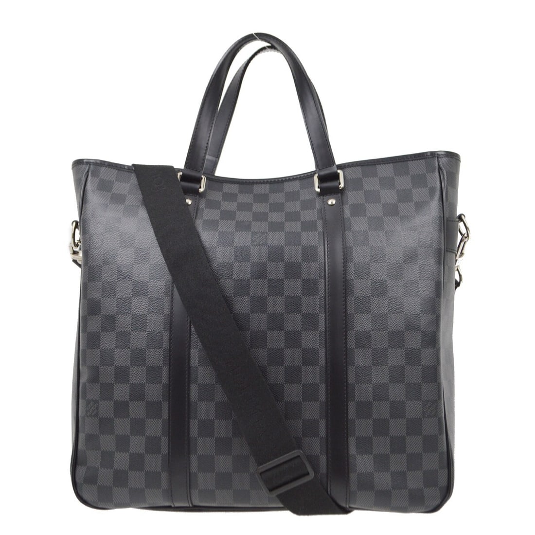 Louis Vuitton Tadao Damier Graphite 2way Tote Handbag N51192: Louis Vuitton Tadao Damier Graphite 2way Tote Handbag N51192 The Louis Vuitton Damier Graphite Tadao 2way Tote Handbag is a stylish and versatile accessory designed for modern elegance. Crafted from d