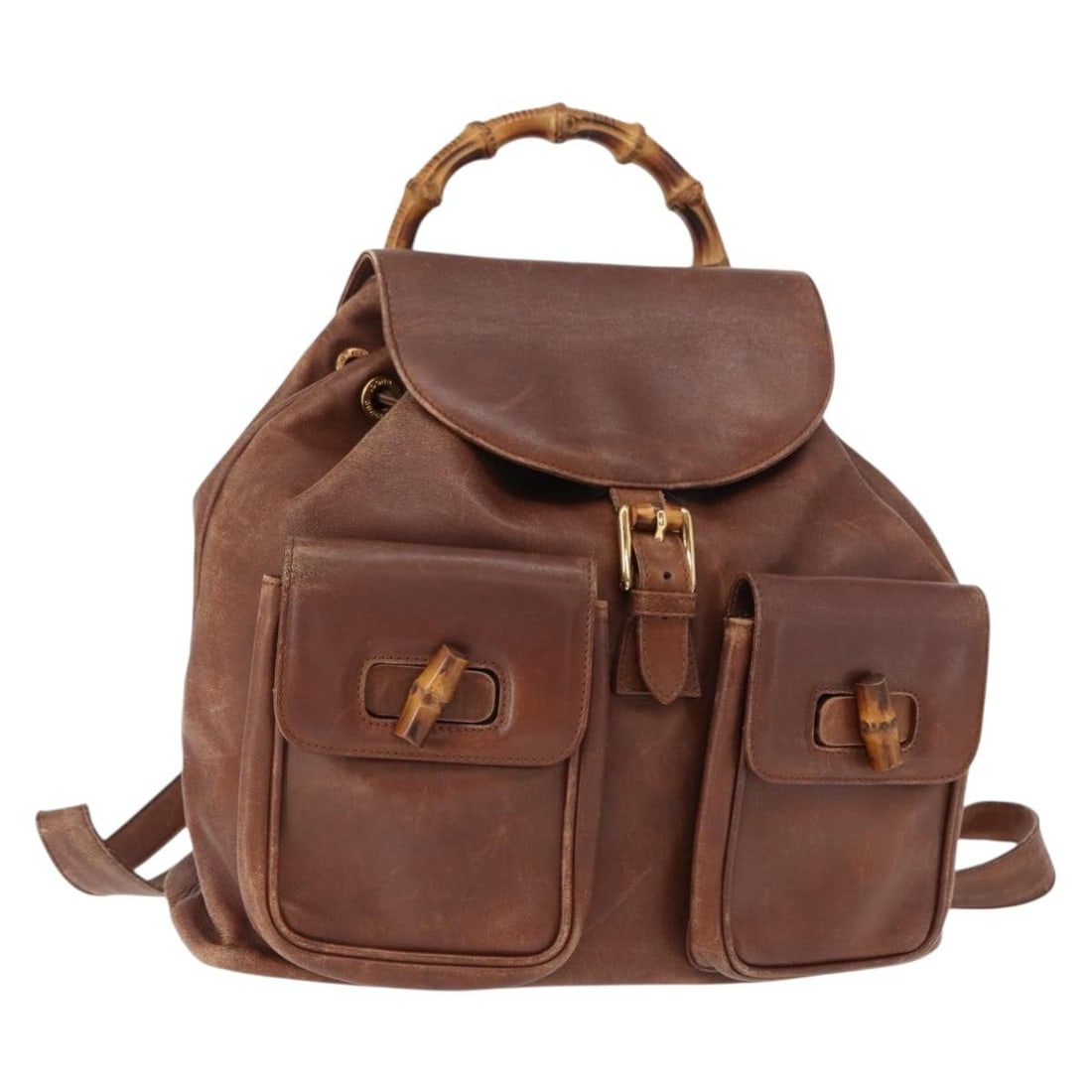 Gucci Bamboo brown leather women s backpack 003 2058 0016: Gucci Bamboo brown leather women s backpack 003 2058 0016 This GUCCI Bamboo Backpack is crafted from brown leather with gold accents and features the iconic bamboo detail. Made in Italy, it offers a c
