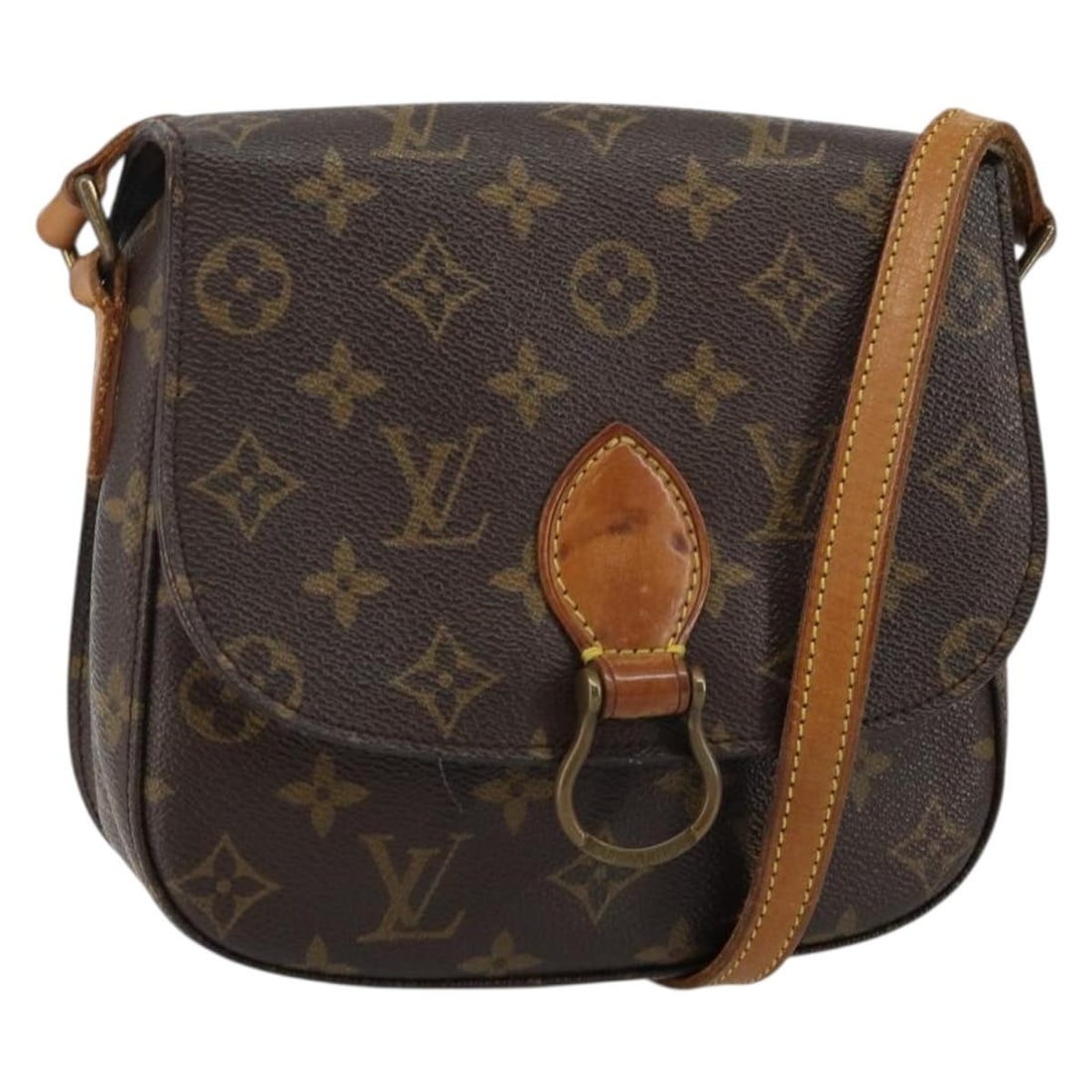 LOUIS VUITTON Monogram Saint Cloud MM Shoulder Bag M51243 France Auth (1 of 18)