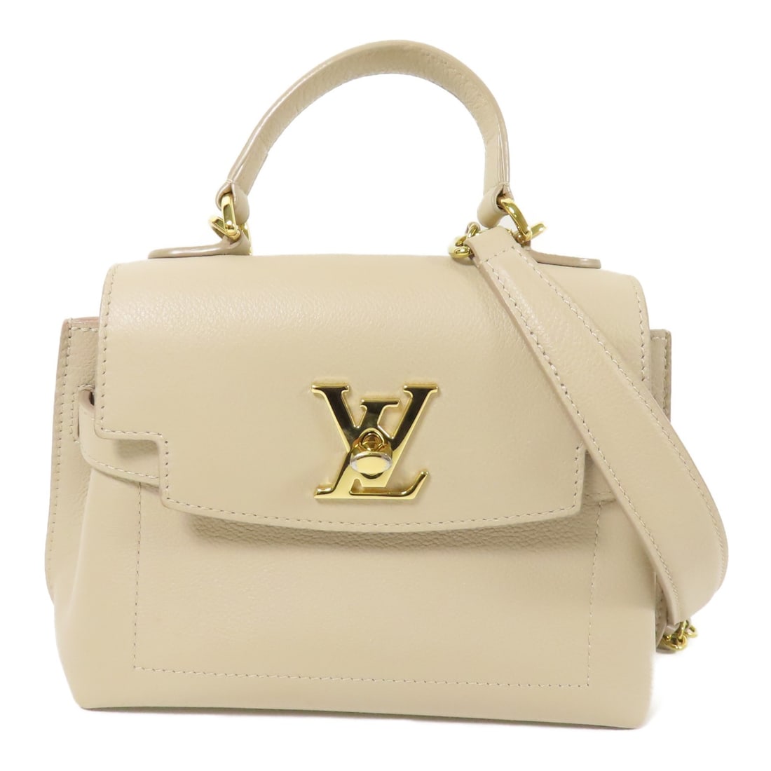 Louis Vuitton Lockme Ever Mini 2 Way Shoulder Bag Beige Calfskin (1 of 17)