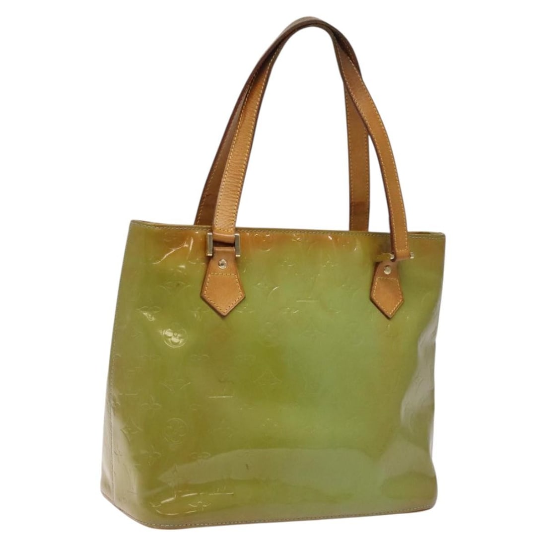 Louis Vuitton Houston Monogram Vernis Baby Blue Patent Leather Handbag M91005 (1 of 18)